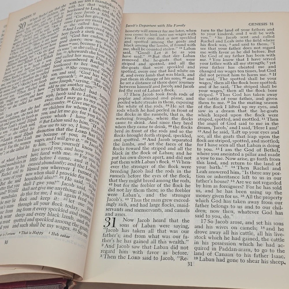 Holy Bible RSV Revised Standard Version Red Hardcover Nelson 1952 Vintage